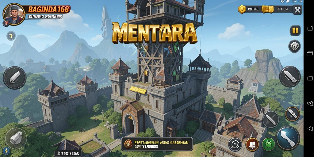 Tampilan menarik dari gameplay Tower Defense BAGINDA168.