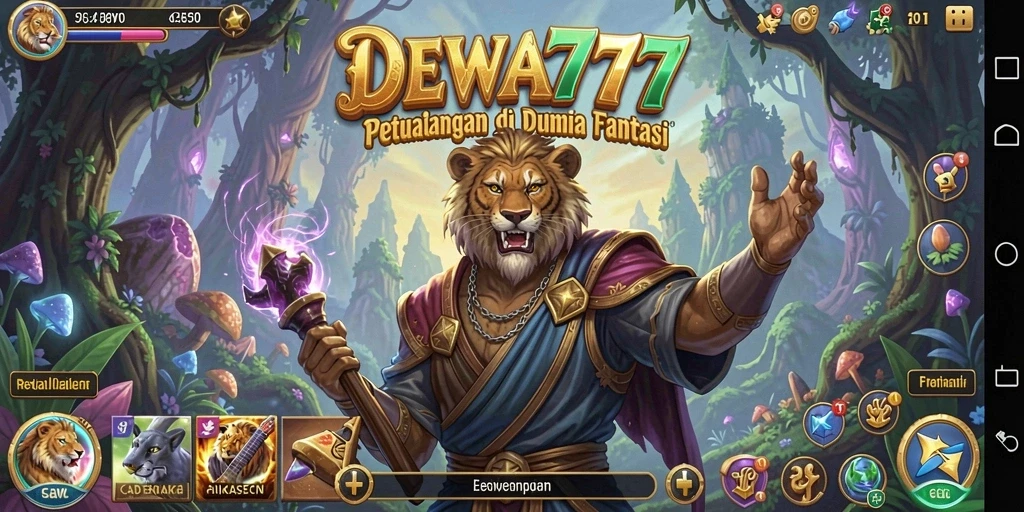 Screenshot gameplay DEWA777 menampilkan petualangan seru di dunia fantasi.