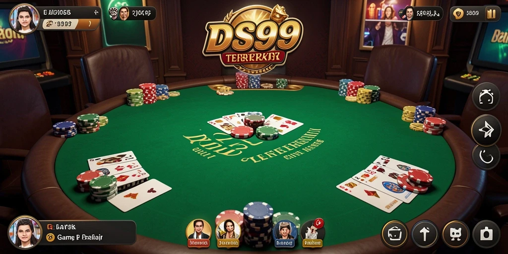 Tampilan menarik dari gameplay Poker di DS99.