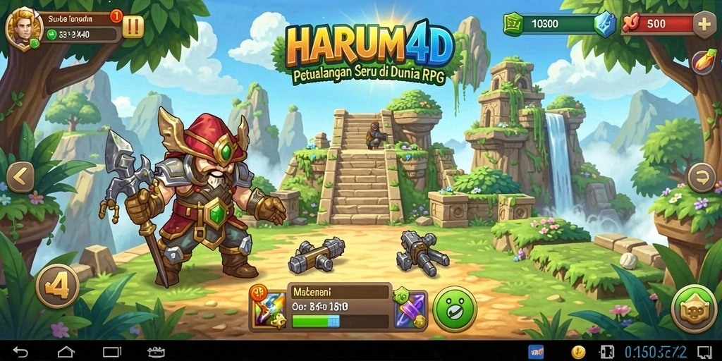 Tampilan gameplay RPG yang menakjubkan di HARUM4D.