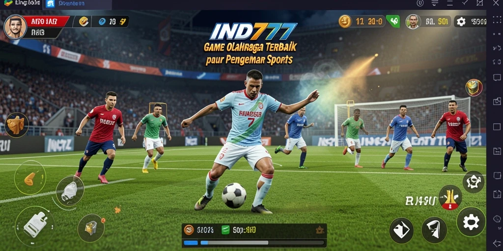 Tampilan utama gameplay IND777 dengan aksi seru olahraga.
