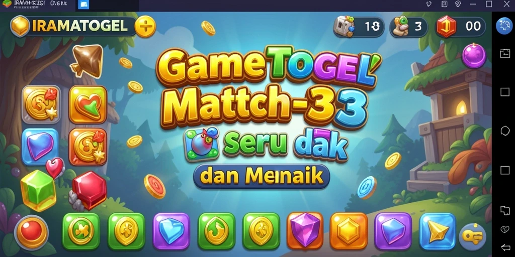 Gameplay seru dan menantang dari IRAMATOGEL di Match-3.