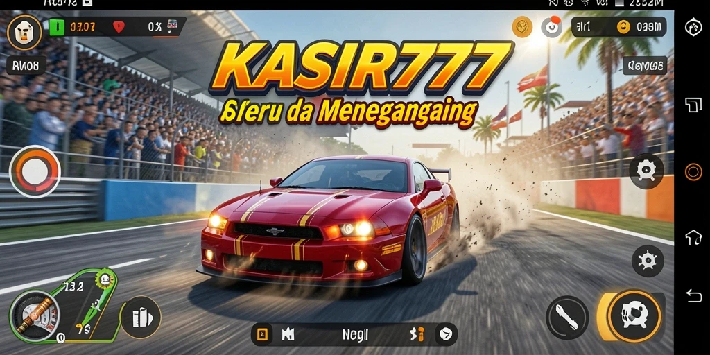 Screenshot KASIR777 menampilkan aksi balapan cepat dan mendebarkan.