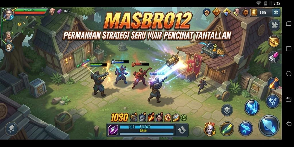 Screenshot MASBRO12 menampilkan gameplay yang menegangkan dan strategis.