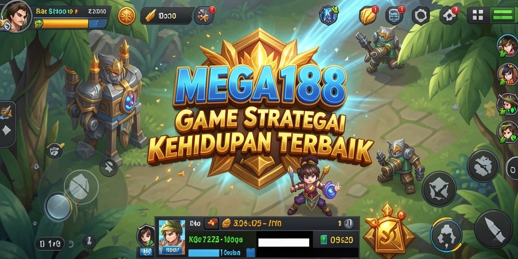Screenshot gameplay MEGA188 menampilkan pertempuran strategis yang mendebarkan.