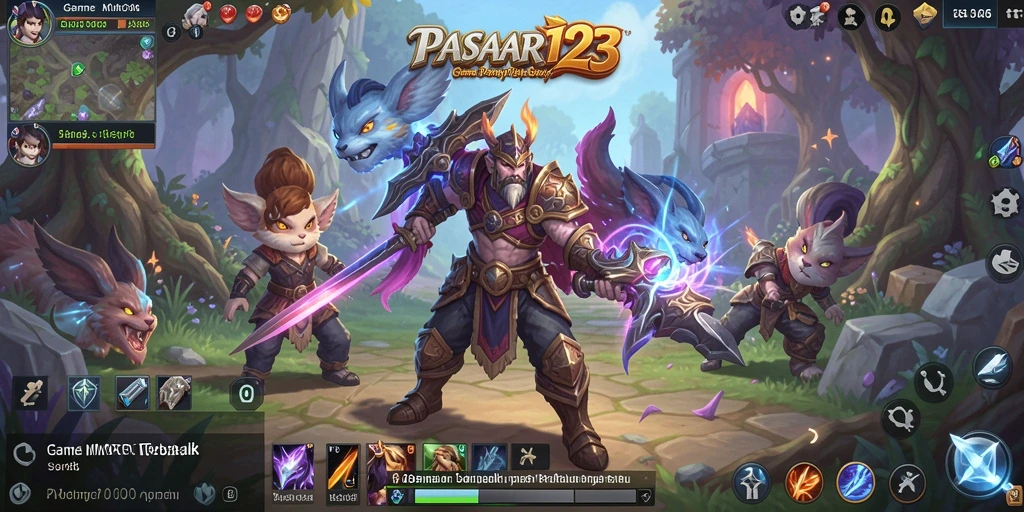 Tampilan asyik gameplay PASAR123 dalam dunia MMORPG.