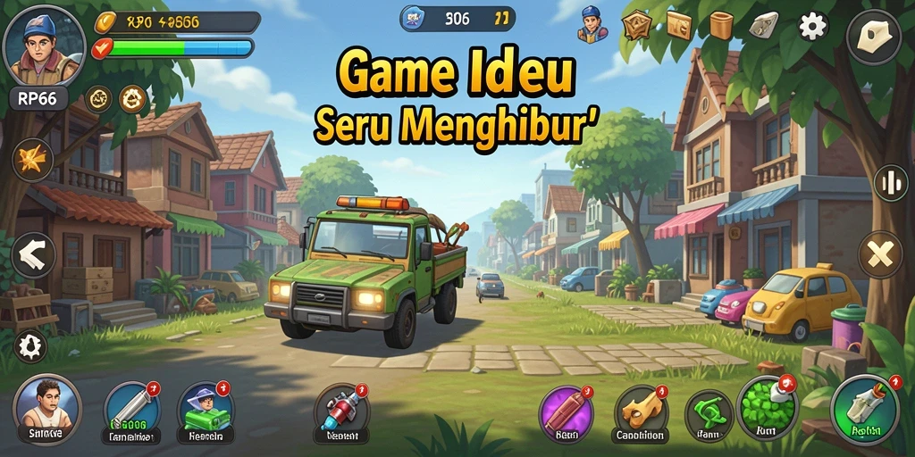 Tampilan gameplay RP66 yang menampilkan berbagai karakter dan aktivitas idle.