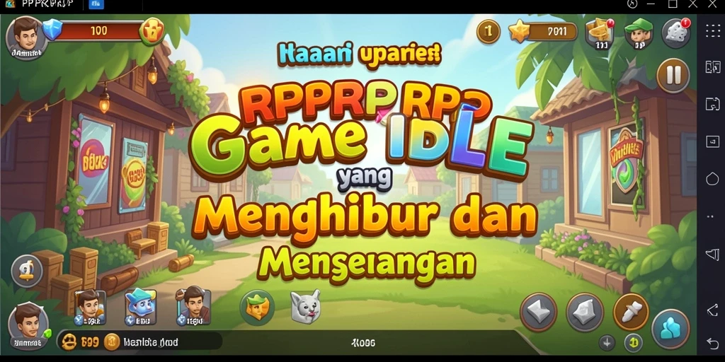 Tampilan menarik dari gameplay Idle RPRPRP yang memukau.
