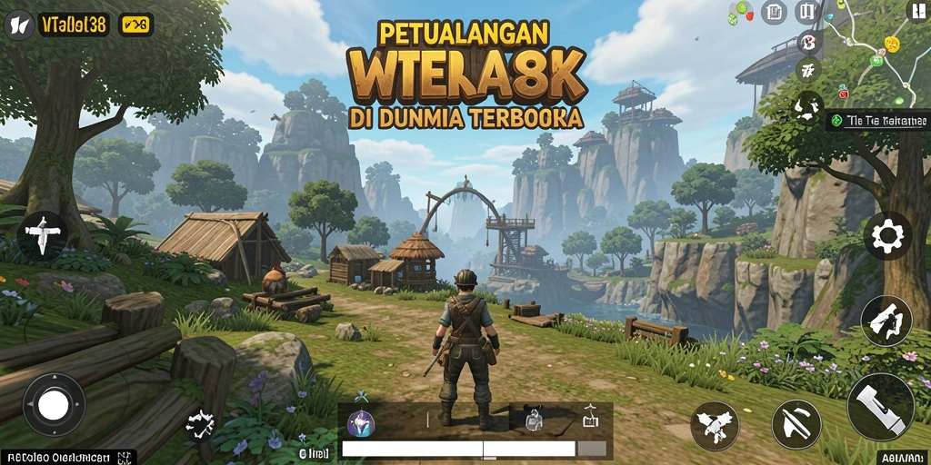 Screenshot menampilkan petualangan seru dalam dunia terbuka VT38.